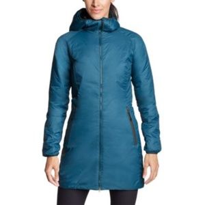 EDDIE BAUER EverTherm Parka - Like New - Lightweight ThinDown - Peacock - Medium
